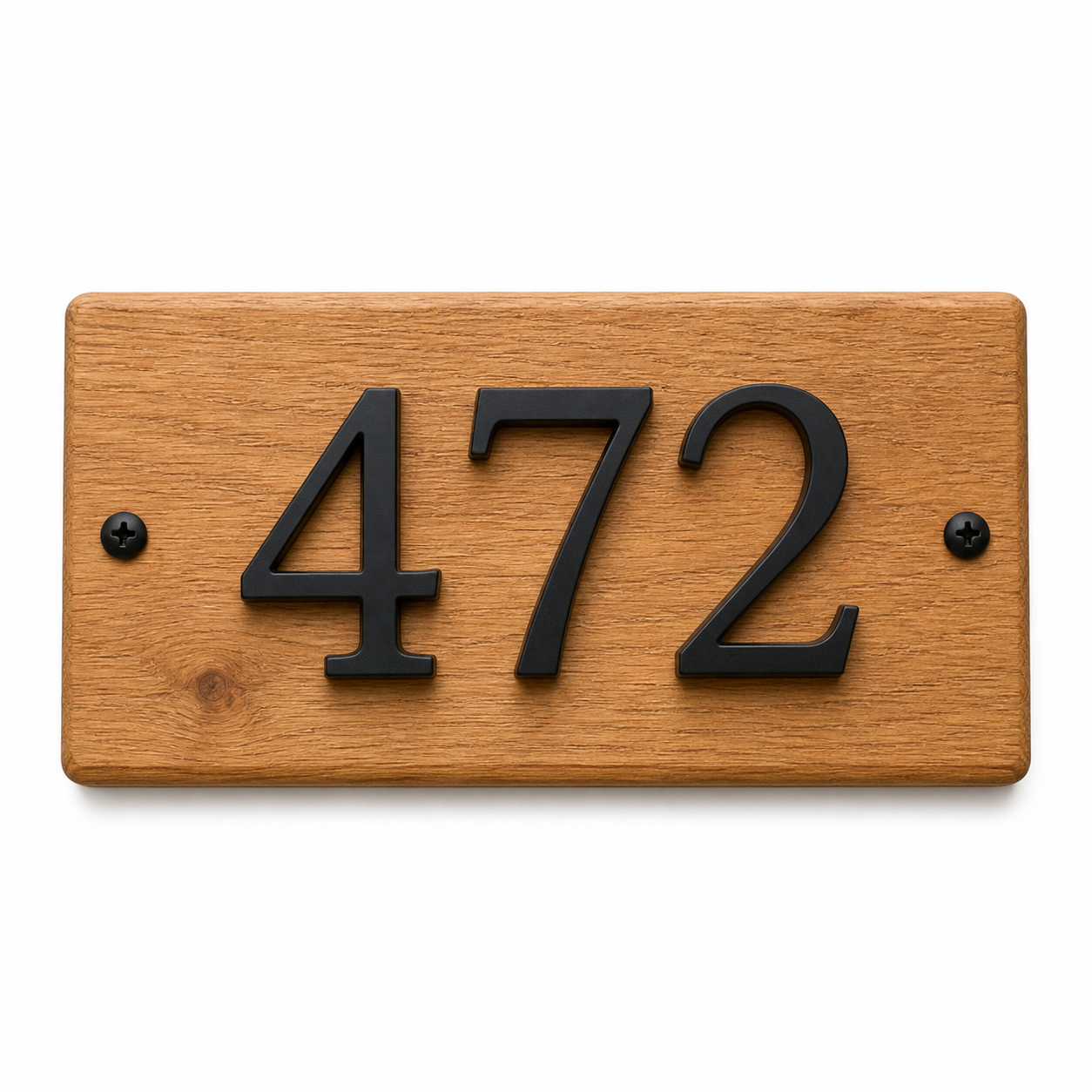 Custom House Number Sign - Modern Address Plaque