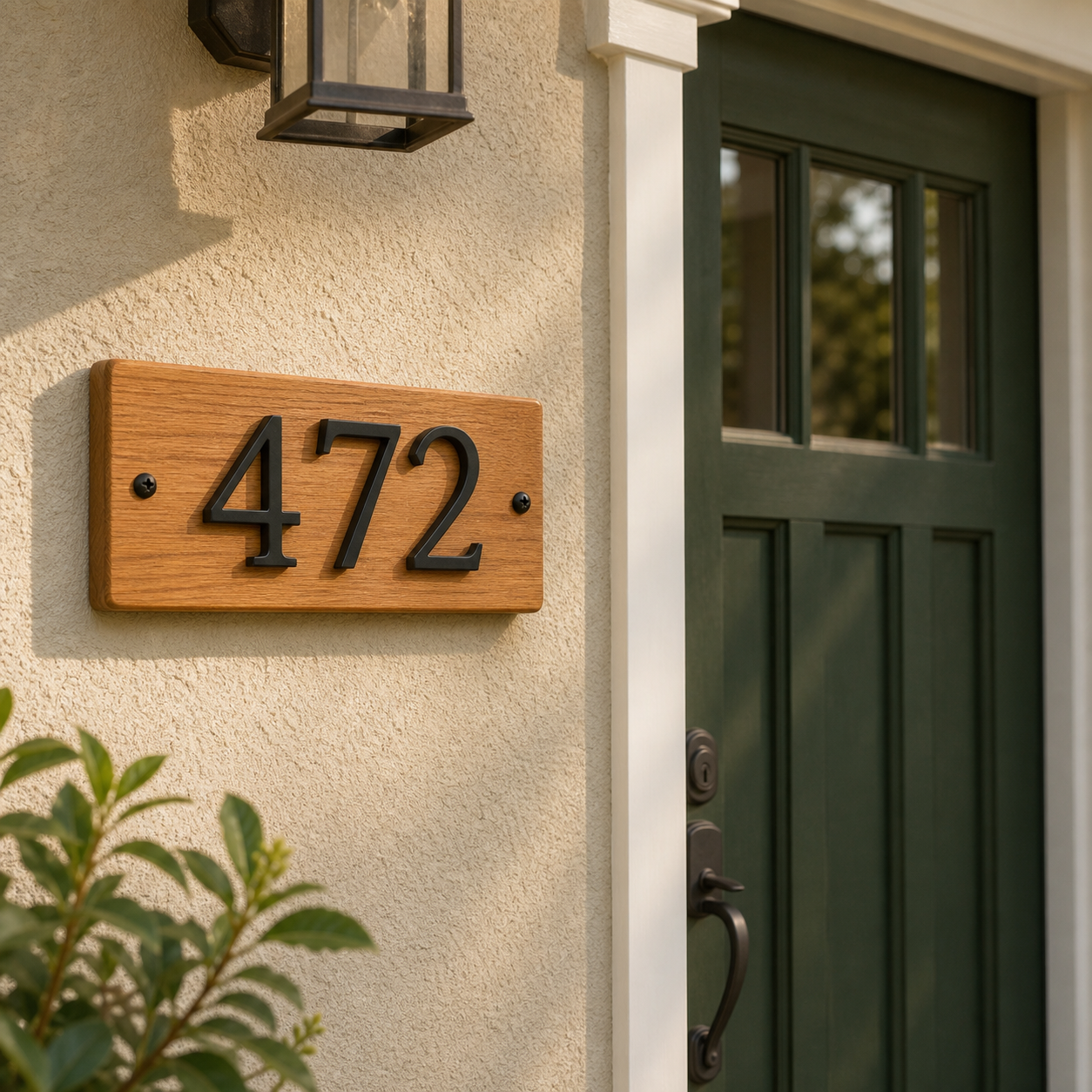 Custom House Number Sign - Modern Address Plaque