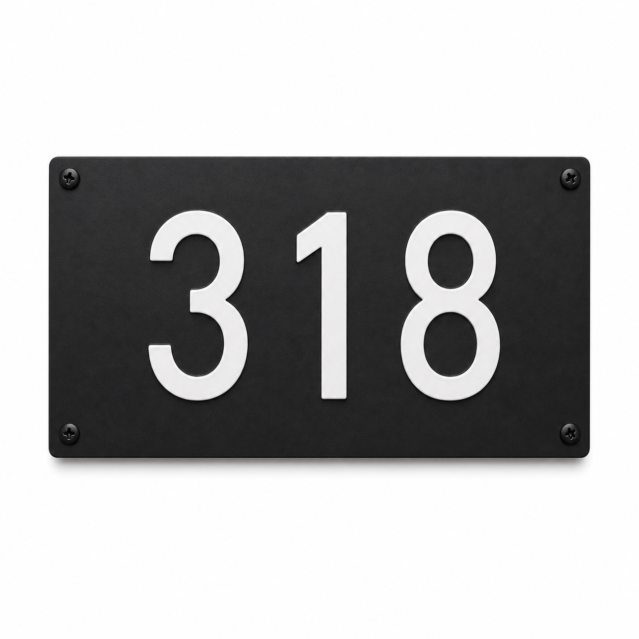 Custom House Number Sign - Modern Address Plaque
