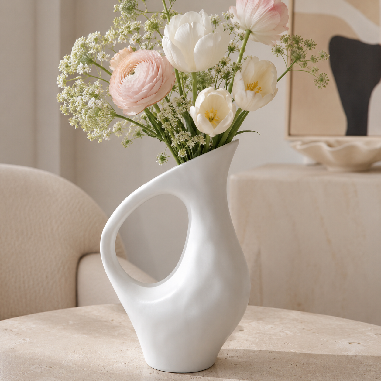 Abstract Sculptural Ceramic Vase