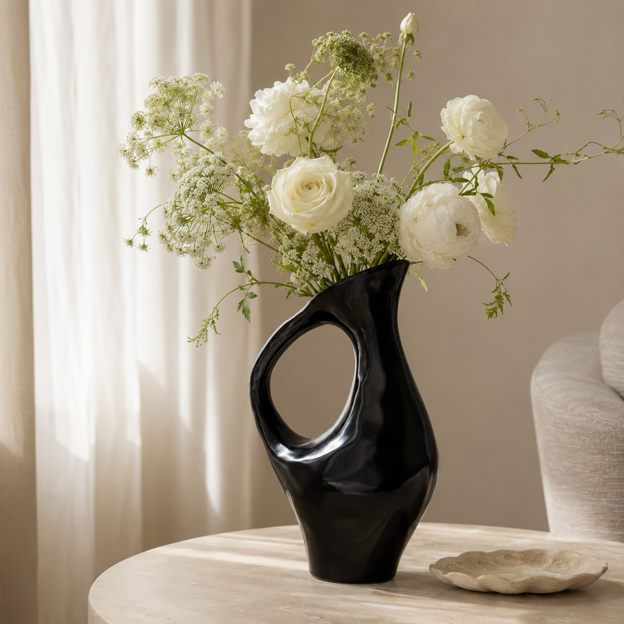 Abstract Sculptural Ceramic Vase