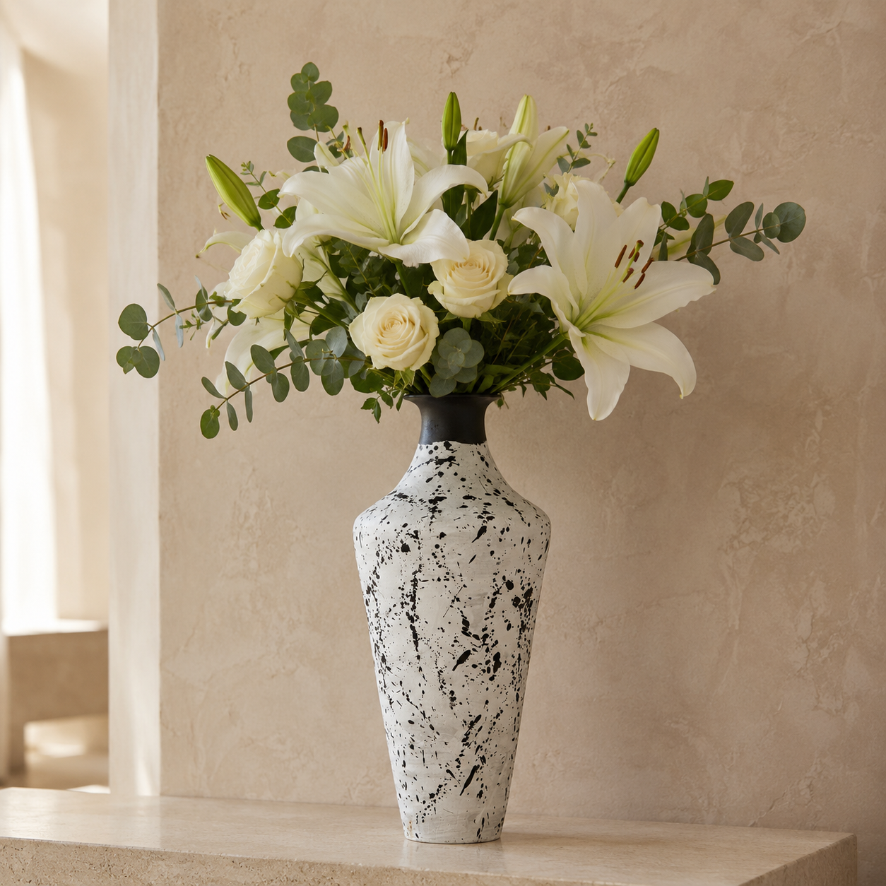 Black & White Modern Decorative Vase