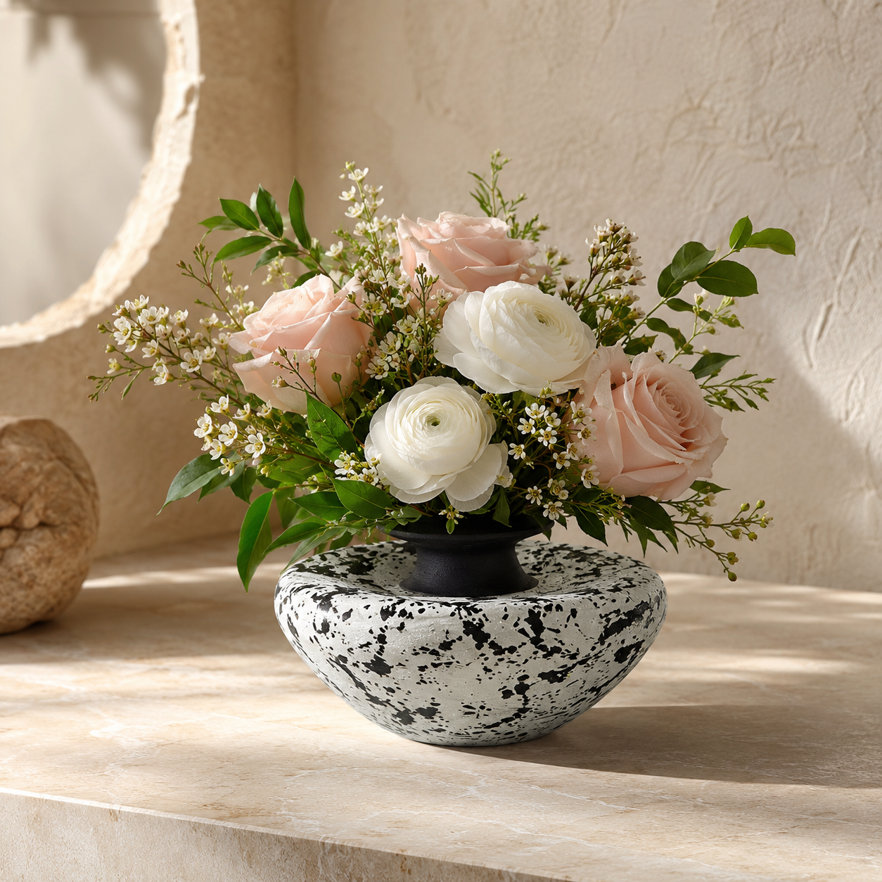 Black & White Modern Decorative Vase