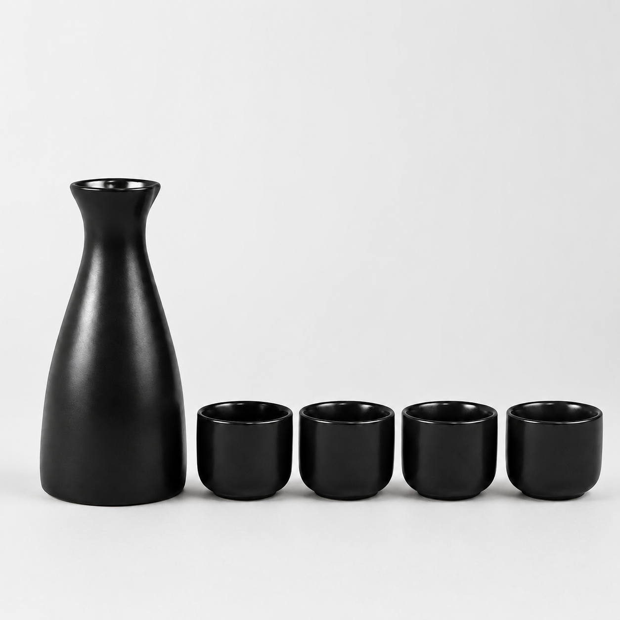 Sake Bottle & 4 Cups Gift Set