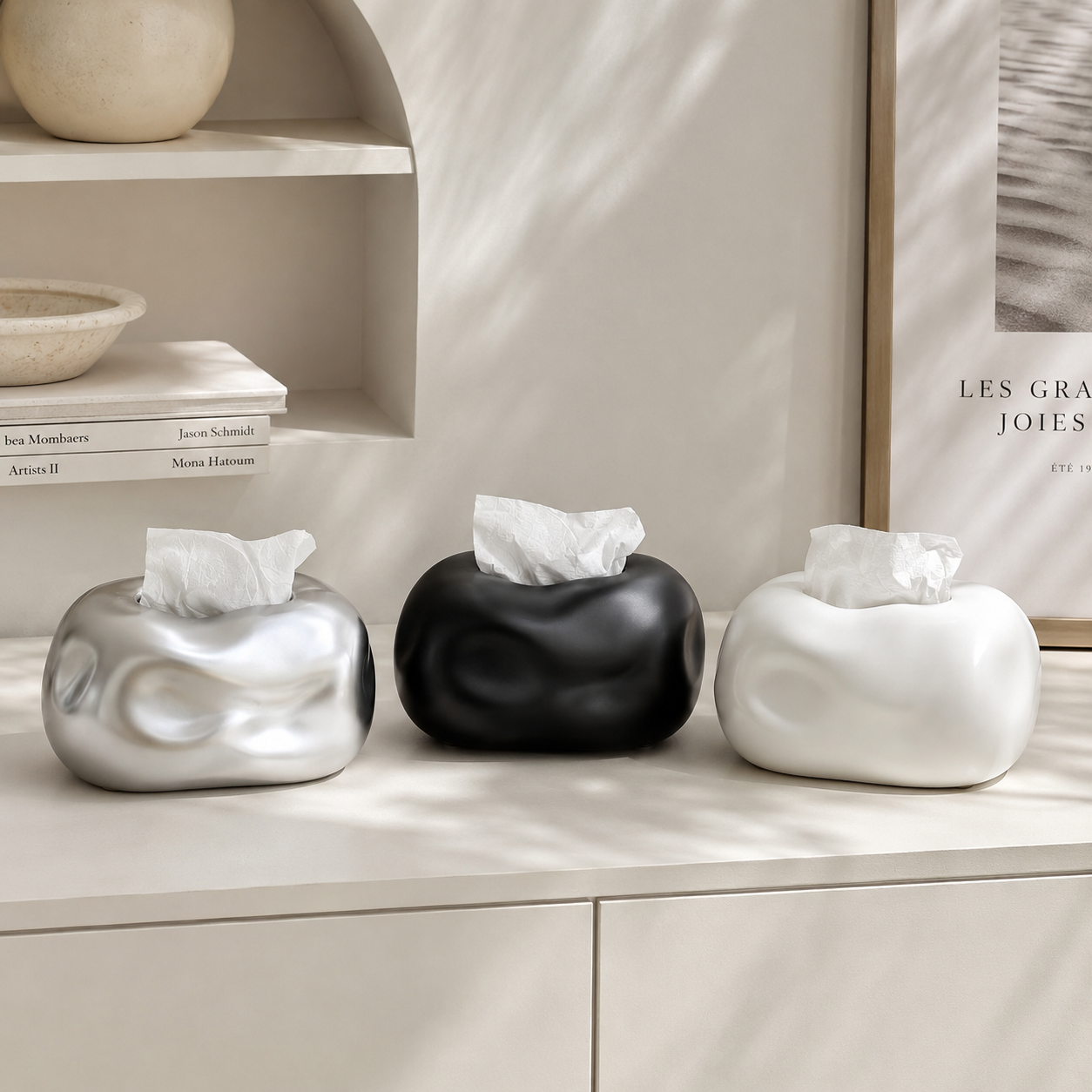 Sculptural Tissue Box Holder