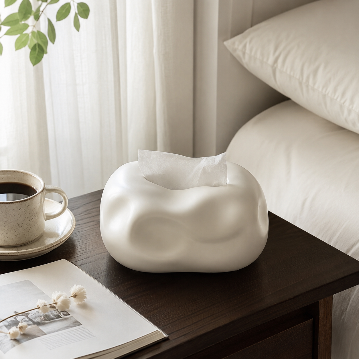 Sculptural Tissue Box Holder
