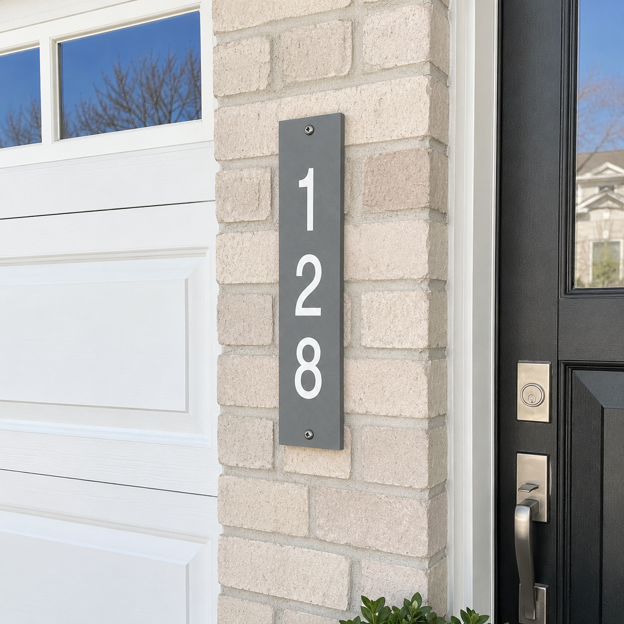 Custom House Number Sign - Modern Address Plaque
