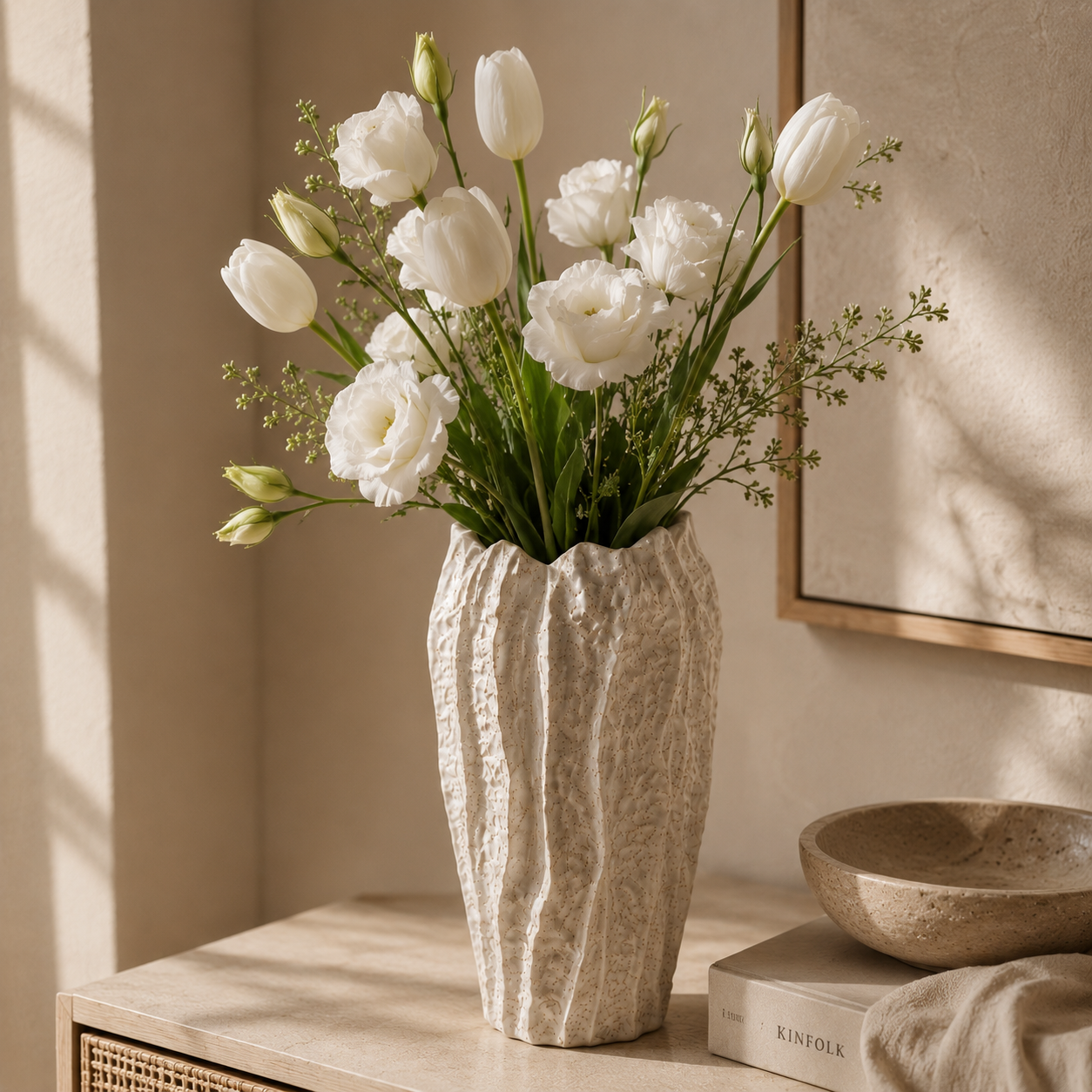 Textured Ceramic Vase