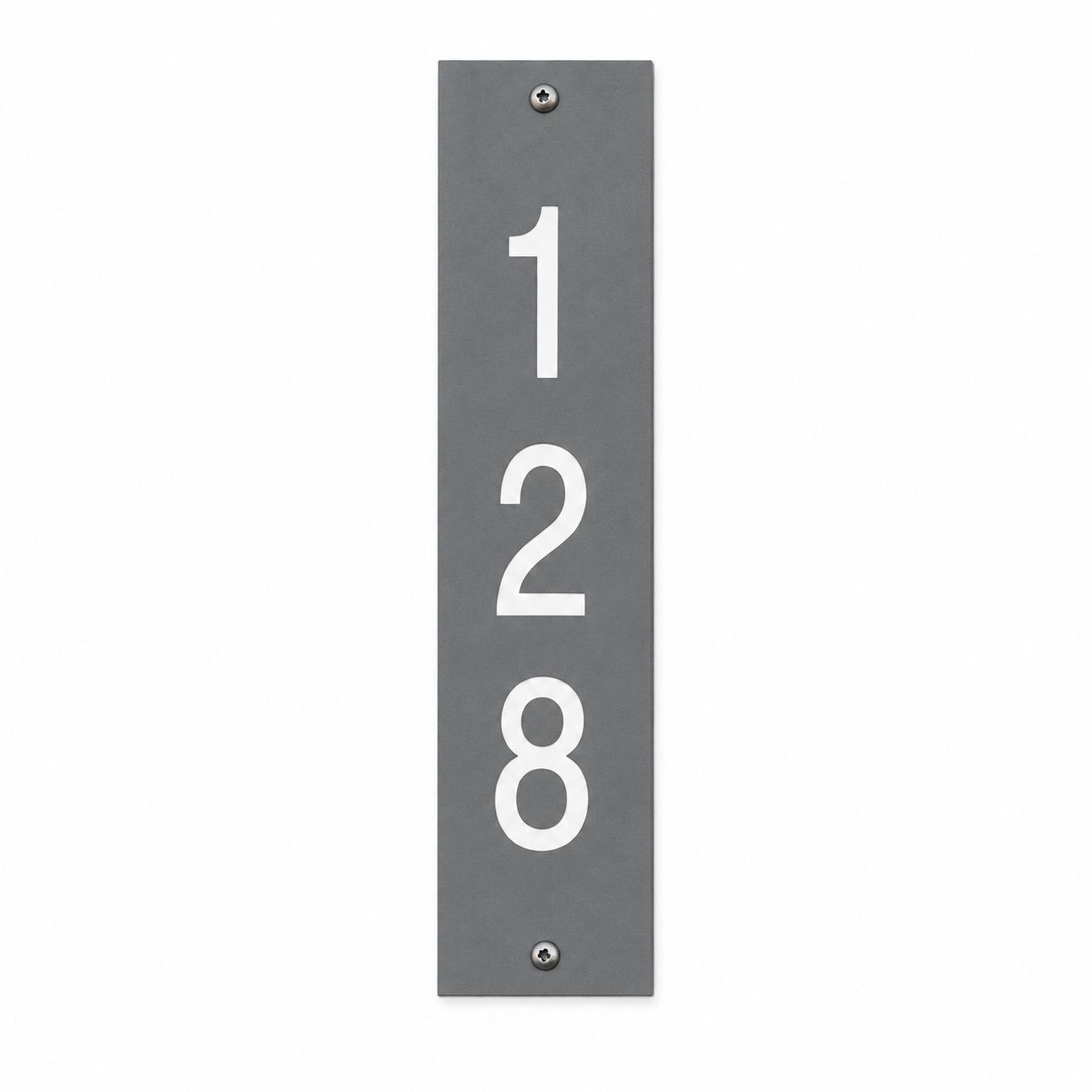 GRATTICA house number sign, front view